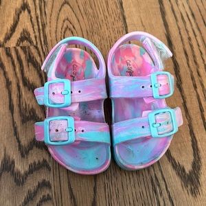 Cat and Jack tie-dye Velcro sandals